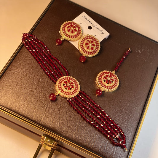 Choker Set-09 (marron)