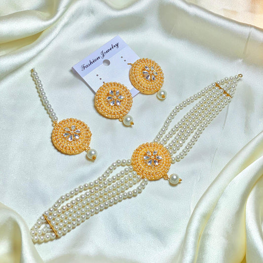 Pearl Choker Set-05