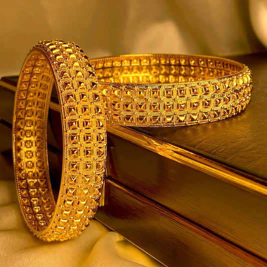 24-k Gold Plated Bangles Pair