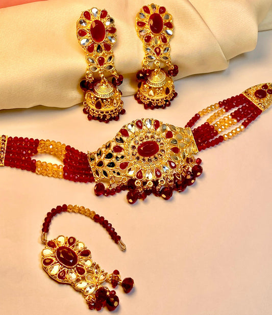 Choker Set-07 (marron)