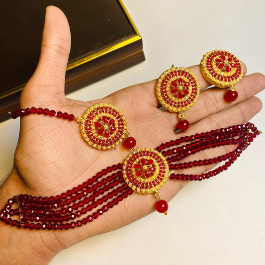Choker Set-09  (marron)